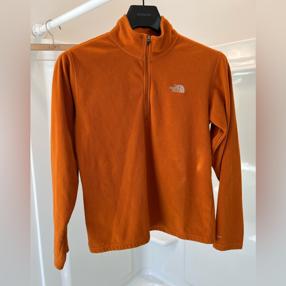 The North Face Orange Fleece Pullover